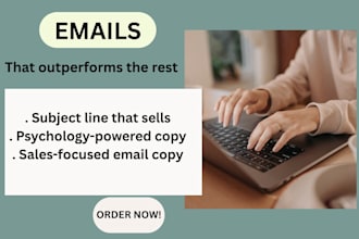 do email copywriting and email sequence for small businesses