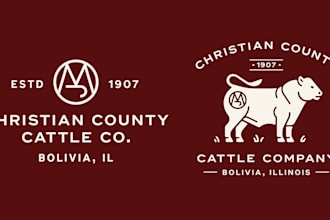 design a western, cattle brand,ranch logo for you