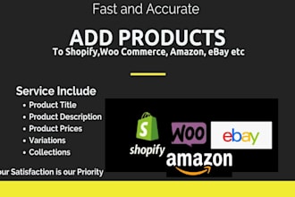 add products or upload products to shopify and wocommerce