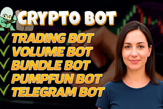 be solana developer for pump fun, meme coin trading volume bot, copy trading bot