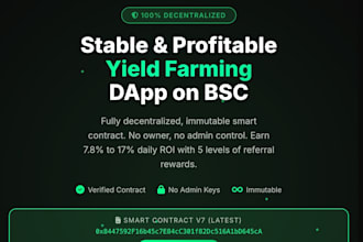 develop a smart contract with automated ROI returns