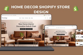 build home decor shopify store furniture website home decor store kitchen store