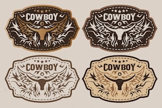 make professional western, cattle brand, ranch style, cow logo design