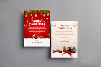 design amazing christmas, greeting or holiday card