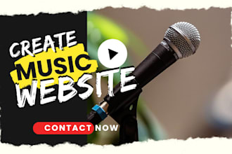 create a professional music website or artist website on wordpress