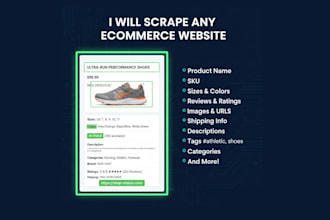 web scraping, data extraction, data collection, and build custom web crawlers