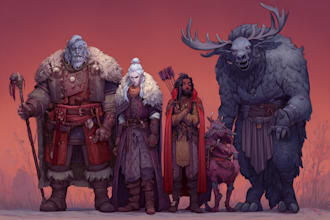 draw your  dragons party in stunning illustration