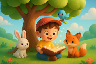 llustrate children story book illustration, children story book illustration