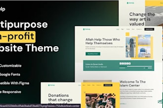 design a professional political campaign or nonprofit website with donation