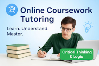 tutor you to understand your online coursework