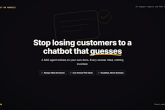 build an ai support agent trained on your documents