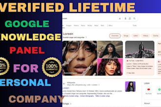 claim and verified google knowledgepanel, seo entity for personal, company