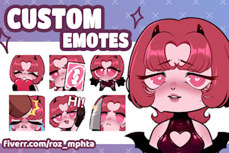 create custom chibi emotes and sub badges
