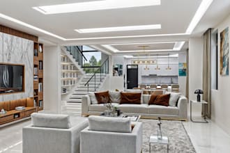 render architectural floor plan, remodel house interior, loft interior 3d render