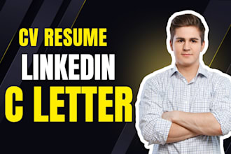 write federal usa uk candian europass CV resume enhance create linkedin profile