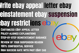 write ebay appeal letter ebay reinstatement ebay suspension ebay restrictions
