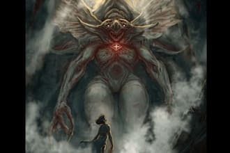 draw dark fantasy horror and creature illustrations