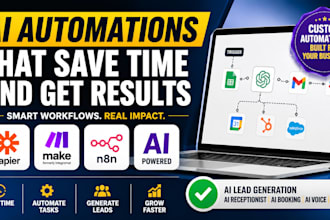 l create setup n8n zapier make ai automations ai lead generation ai receptionist