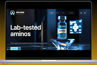 build peptide shopify store fda compliance supplement website peptide website
