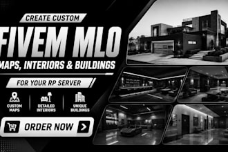 create custom fivem mlo maps, interiors and buildings for your rp server