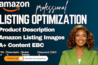 write amazon listing SEO product description amazon product listing optimization