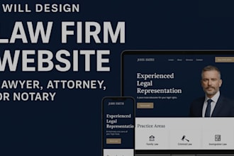 design law firm website, lawyer, notary, attorney website