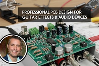 design professional pcb for guitar effects pedals, audio devices for you