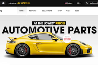 build auto parts shopify store, quad dealership store, motorcycle, bike website