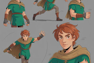 do 2d character design, 2d game character, concept