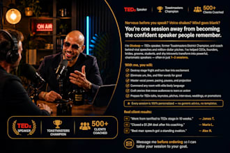 be your tedx public speaking and presentation coach