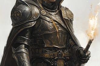 create fantasy dnd character or dnd character design
