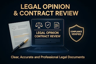 write legal opinion, legal advice, legal research, contract review, complaint