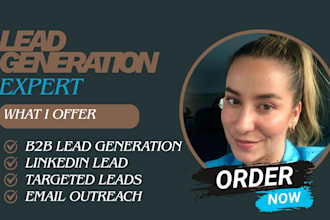 b2b lead generation targeted linkedin leads sales lead and email outreach