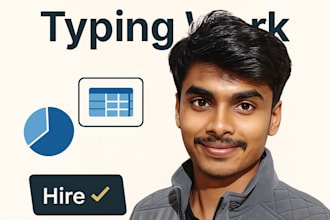 accurate data entry and fast typing work