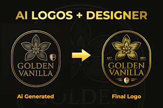create and edit ai logo into refined vector file