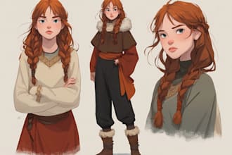 design original characters, cartoons, and caricatures