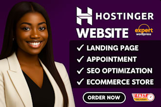 design hostinger site or redesign hostinger wordpress website