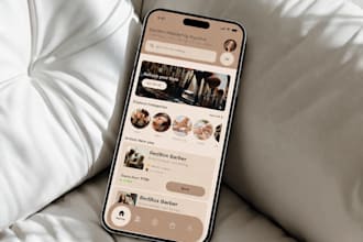 design modern UI UX for mobile app in figma