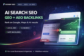do monthly ai seo, geo, aeo and local off page backlinks to rank ai search
