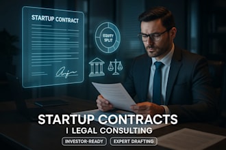 draft startup contracts, llc agreements and legal consulting