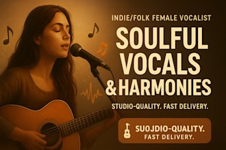 produce indie vocalist folk vocal female singer harmony recording acoustic vocal