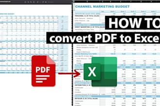 convert pdf to excel and word to excel