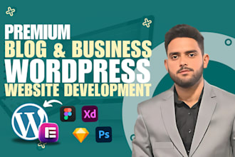create a wordpress blog website or business website, author or blogger website