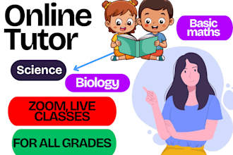 be your science and biology tutor for all grades