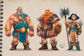 create character design for game