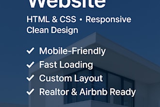 create a responsive real estate property showcase website using HTML and CSS