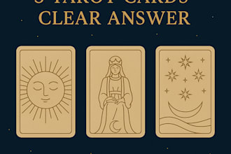 pull 3 tarot cards and give you a clear answer