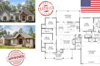 architectural plan, certified architect architect stamp by licensed architect