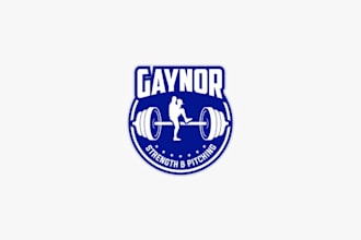 design perfect powerful gym training logo