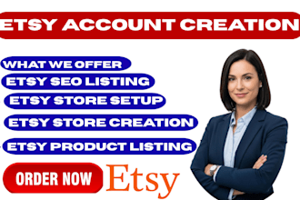 etsy store creation etsy store setup etsy shop setup etsy product listing